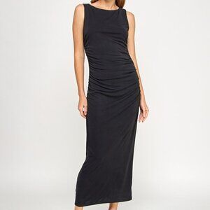 ⭐️ Leyden Juniors’ Jersey Sleeveless Sheath Midi Dress – Black – Size M NWT ⭐️